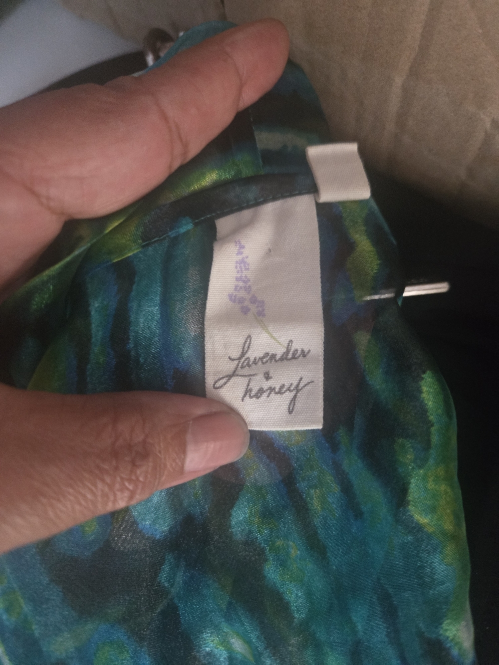 Green Watercolor Open-Front Jacket Trousers See True - Picture 2 of 9